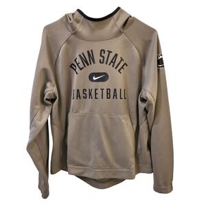 Penn State Basketball Nike Therma-FIT Hoodie NCAA Pullover Gray Medium‎